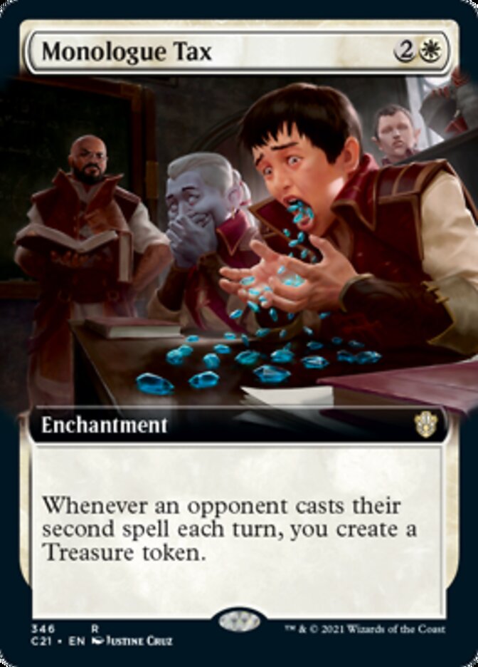 Monologue Tax (Extended Art) [Commander 2021] | Lots Moore NSW