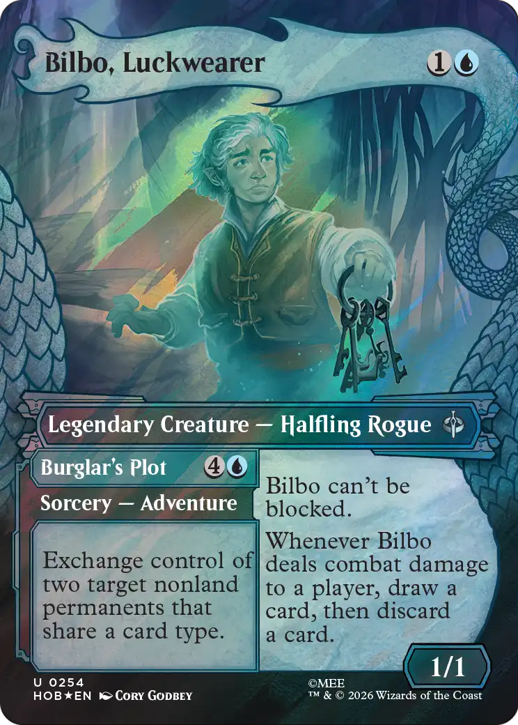 Bilbo, Luckwearer (Showcase) (Surge Foil) [The Hobbit] | Lots Moore NSW