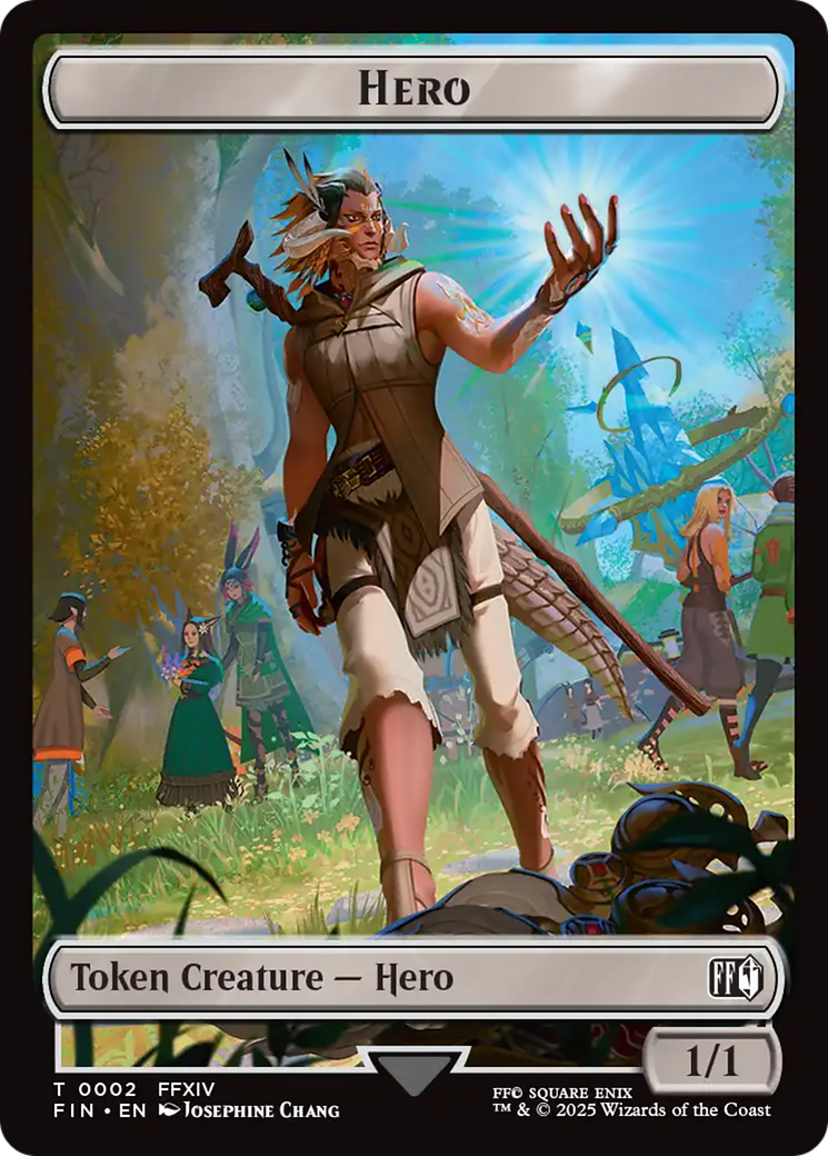 Hero (0002) // Treasure Double-Sided Token [FINAL FANTASY Tokens] | Lots Moore NSW