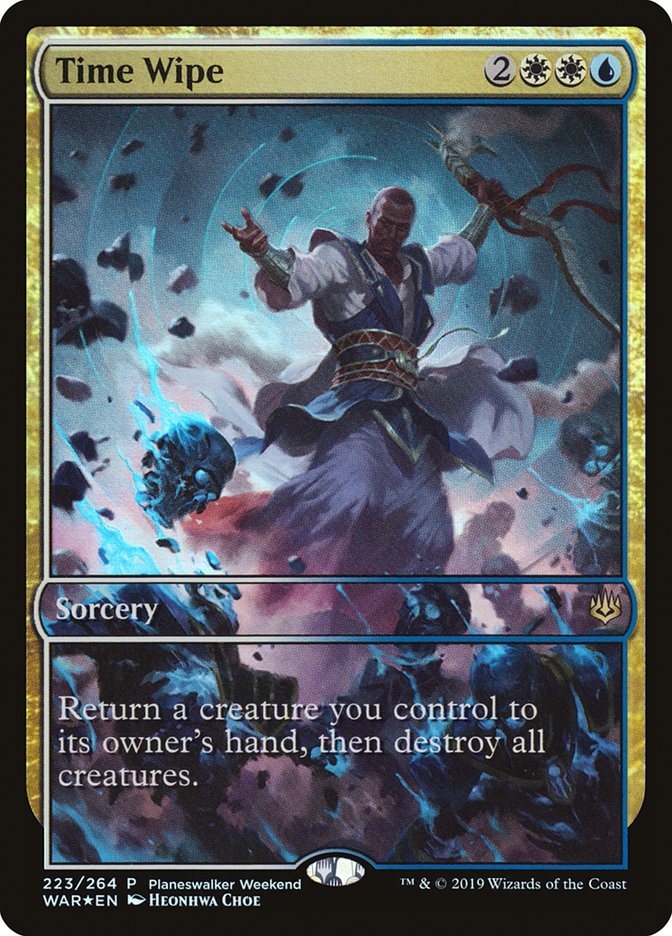 Time Wipe (Planeswalker Weekend) (Full Art) [War of the Spark Promos] | Lots Moore NSW