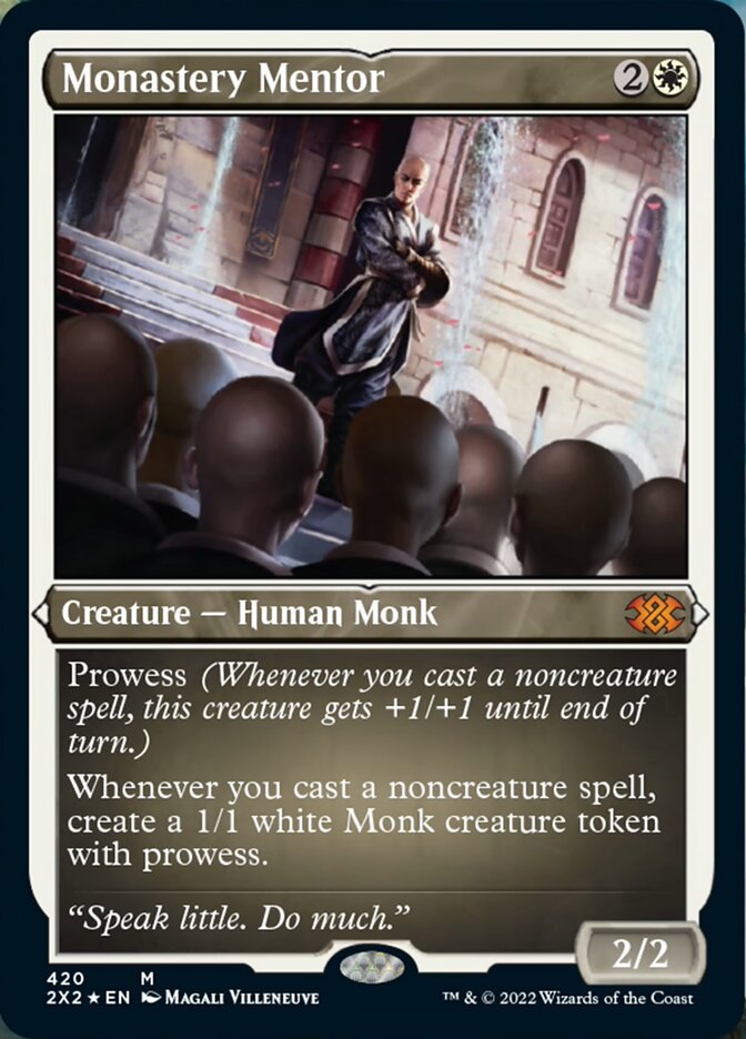 Monastery Mentor (Foil Etched) [Double Masters 2022] | Lots Moore NSW