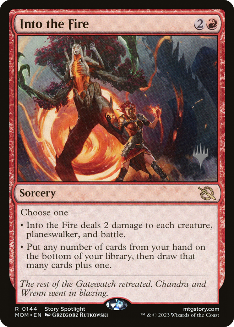 Into the Fire (Promo Pack) [March of the Machine Promos] | Lots Moore NSW