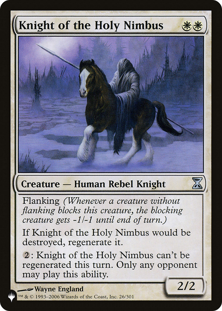 Knight of the Holy Nimbus [The List] | Lots Moore NSW