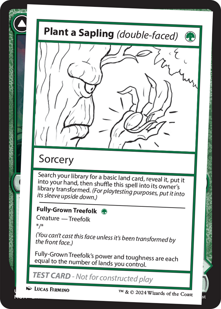 Plant a Sapling (double-faced) [Mystery Booster 2 Playtest Cards] | Lots Moore NSW