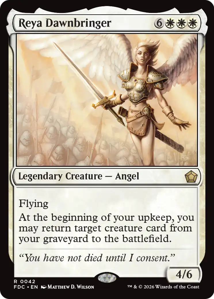 Reya Dawnbringer [Foundations Commander] | Lots Moore NSW