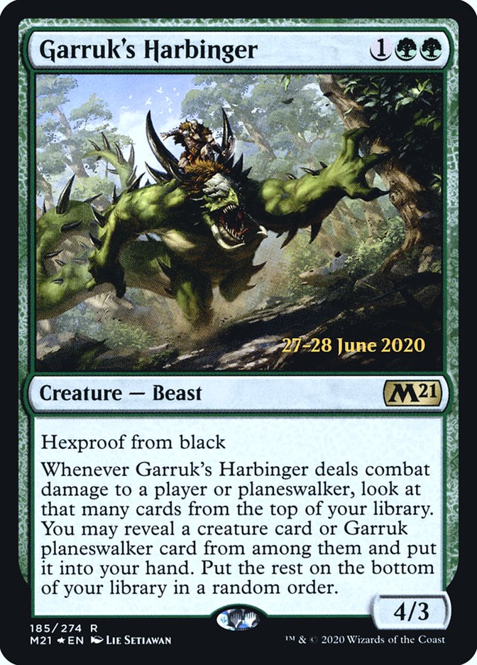 Garruk's Harbinger [Core Set 2021 Prerelease Promos] | Lots Moore NSW