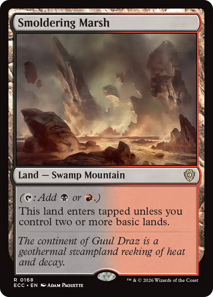 Smoldering Marsh [Lorwyn Eclipsed Commander] | Lots Moore NSW