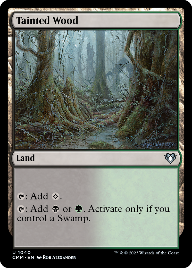 Tainted Wood [Commander Masters] | Lots Moore NSW