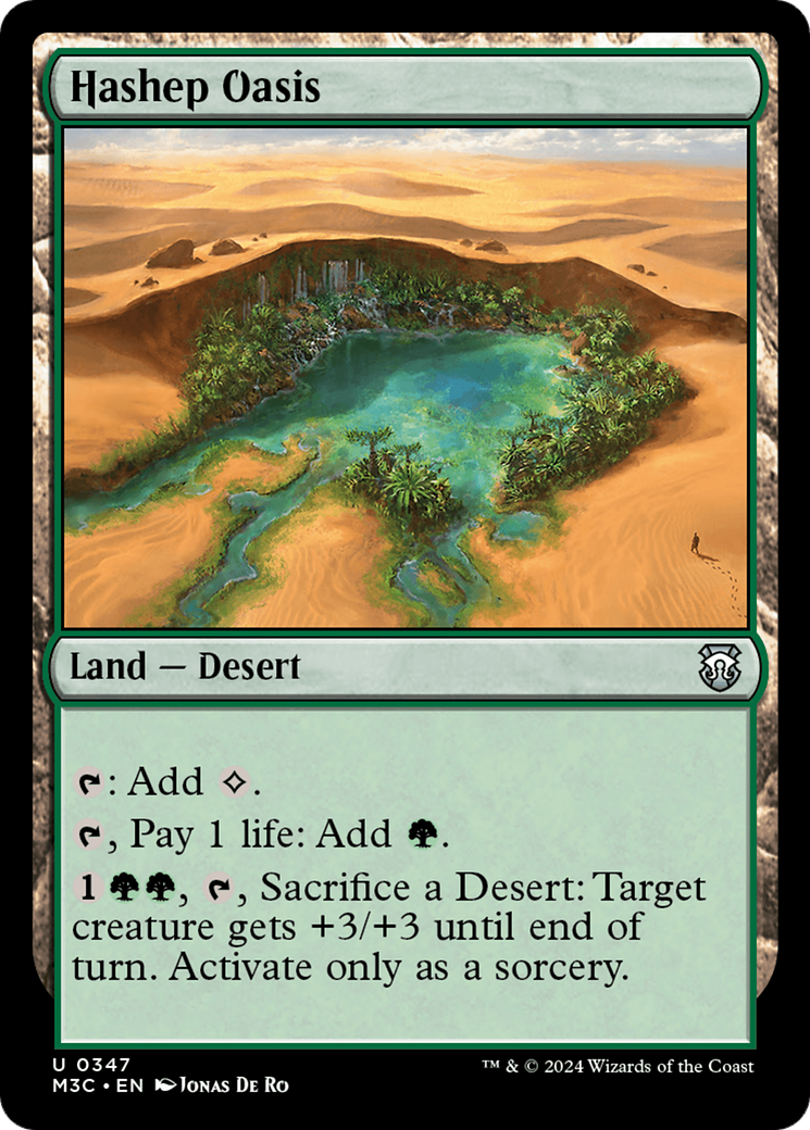 Hashep Oasis (Ripple Foil) [Modern Horizons 3 Commander] | Lots Moore NSW