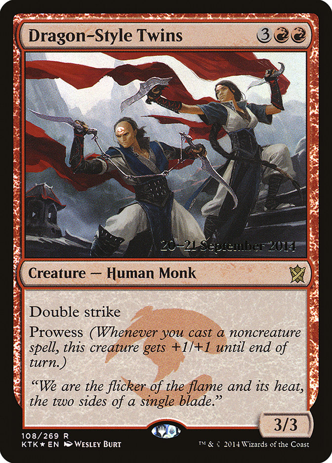 Dragon-Style Twins [Khans of Tarkir Prerelease Promos] | Lots Moore NSW