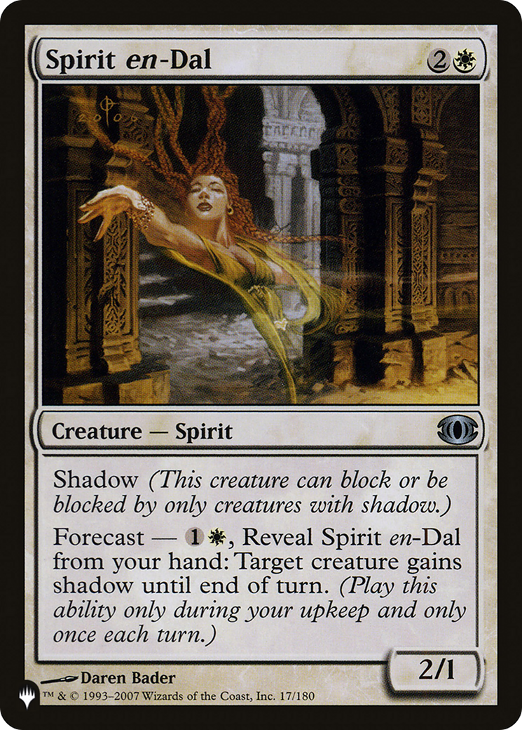 Spirit en-Dal [The List Reprints] | Lots Moore NSW