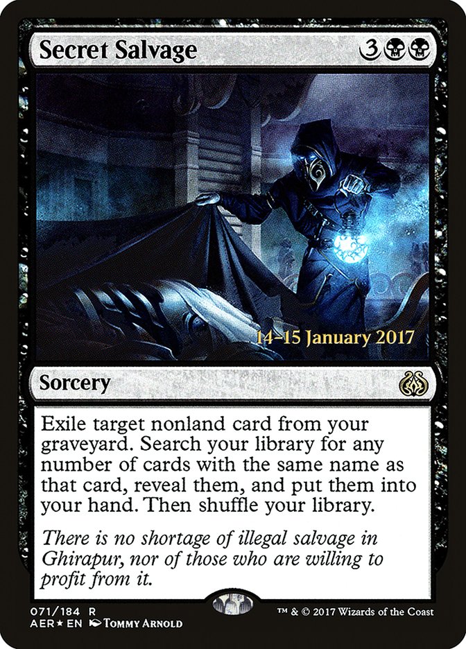 Secret Salvage [Aether Revolt Prerelease Promos] | Lots Moore NSW