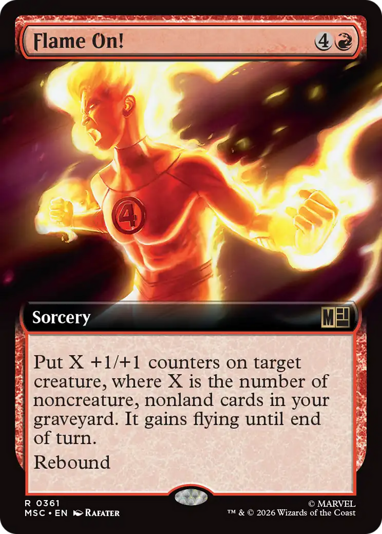 Flame On! (Extended Art) [Marvel Super Heroes Commander] | Lots Moore NSW
