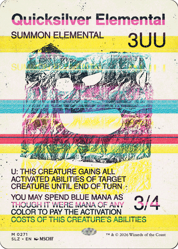 Quicksilver Elemental (0271) [Secret Lair x MSCHF: The Zeta Set] | Lots Moore NSW