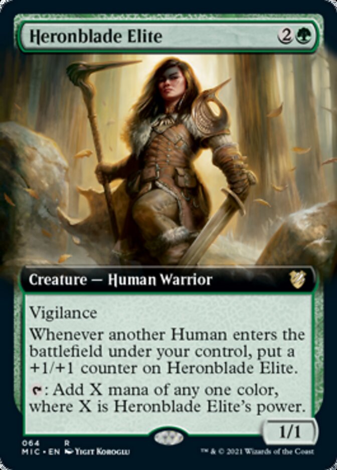 Heronblade Elite (Extended Art) [Innistrad: Midnight Hunt Commander] | Lots Moore NSW