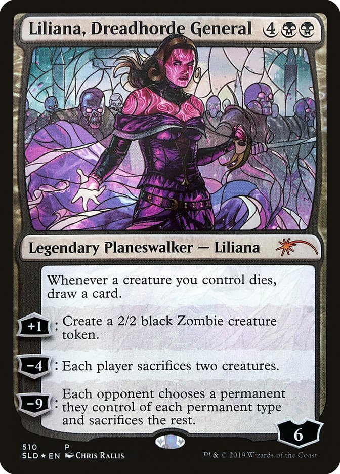 Liliana, Dreadhorde General (Stained Glass) [Secret Lair Drop Promos] | Lots Moore NSW