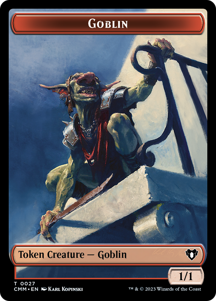 Saproling // Goblin Double-Sided Token [Commander Masters Tokens] | Lots Moore NSW