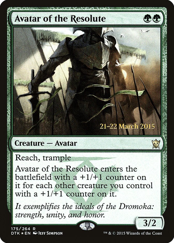 Avatar of the Resolute [Dragons of Tarkir Prerelease Promos] | Lots Moore NSW