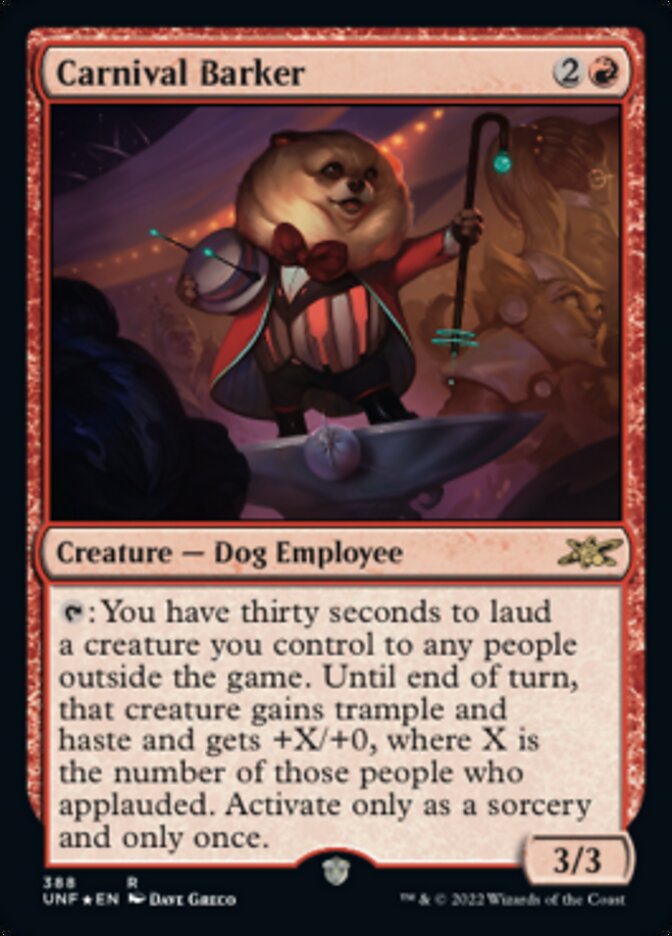 Carnival Barker (Galaxy Foil) [Unfinity] | Lots Moore NSW