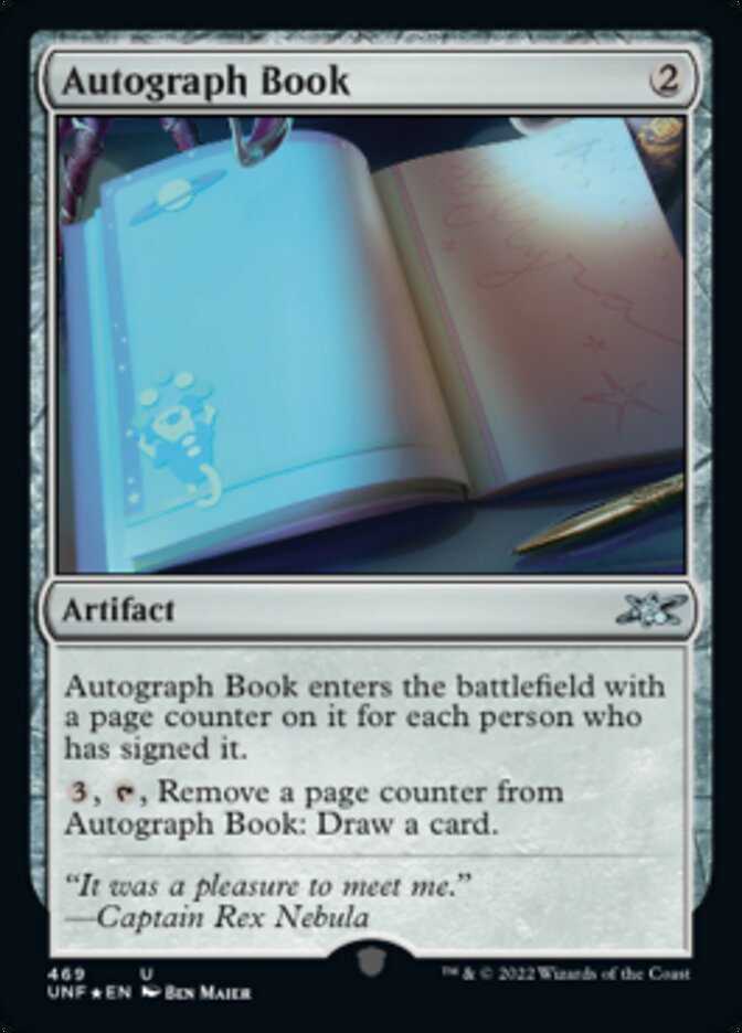 Autograph Book (Galaxy Foil) [Unfinity] | Lots Moore NSW