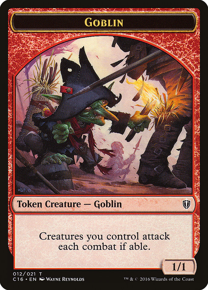 Goblin // Zombie Double-Sided Token [Commander 2016 Tokens] | Lots Moore NSW