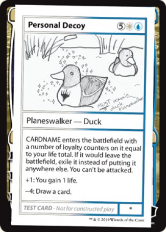 Personal Decoy (2021 Edition) [Mystery Booster Playtest Cards] | Lots Moore NSW