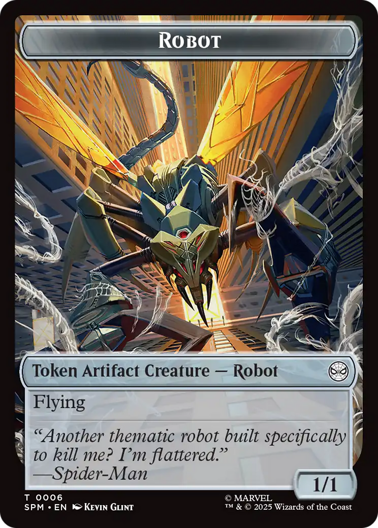 Food // Robot Double-Sided Token [Marvel's Spider-Man Tokens] | Lots Moore NSW