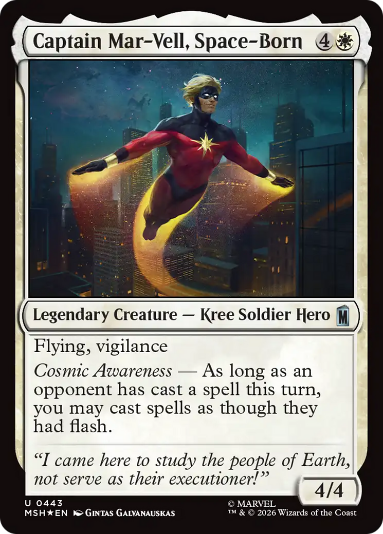 Captain Mar-Vell, Space-Born (Surge Foil) [Marvel Super Heroes] | Lots Moore NSW