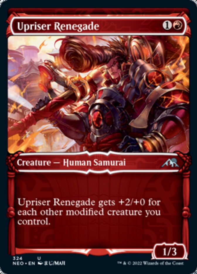 Upriser Renegade (Showcase Samurai) [Kamigawa: Neon Dynasty] | Lots Moore NSW