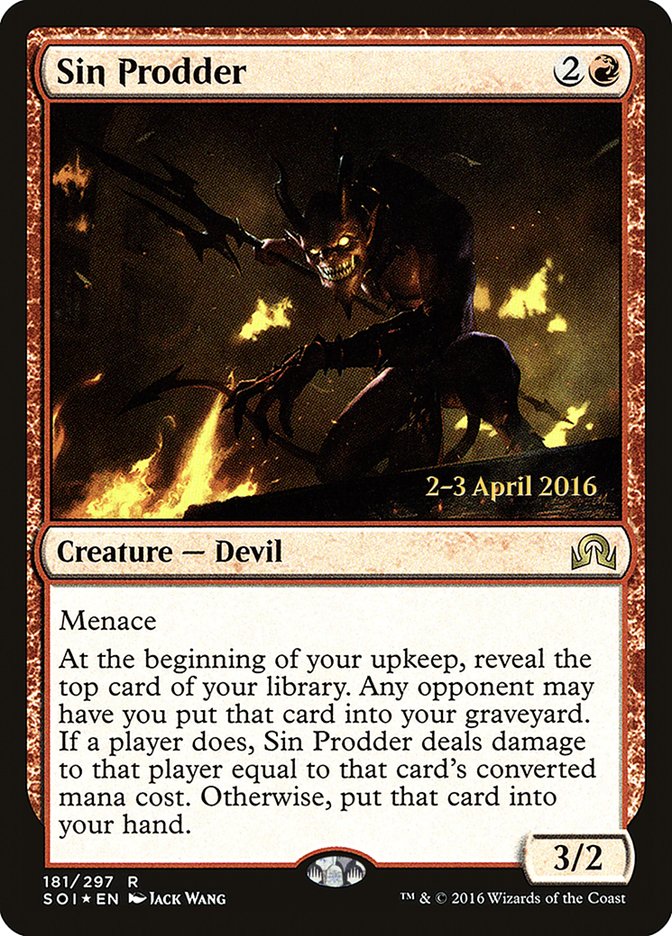 Sin Prodder [Shadows over Innistrad Prerelease Promos] | Lots Moore NSW