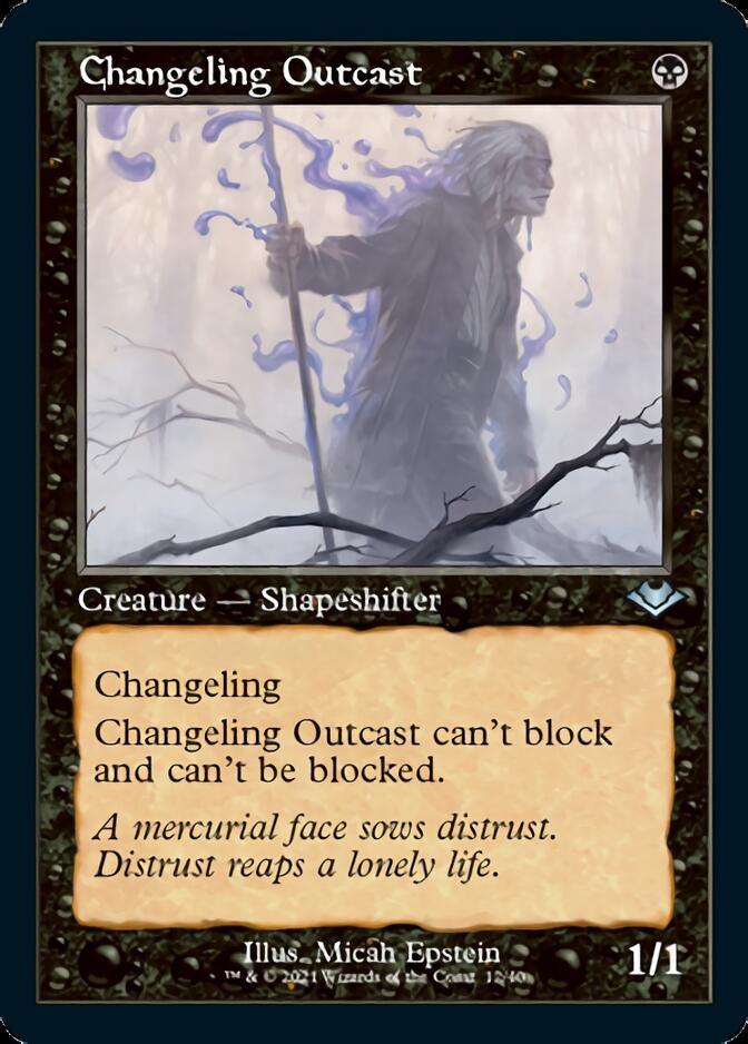 Changeling Outcast (Retro Foil Etched) [Modern Horizons] | Lots Moore NSW