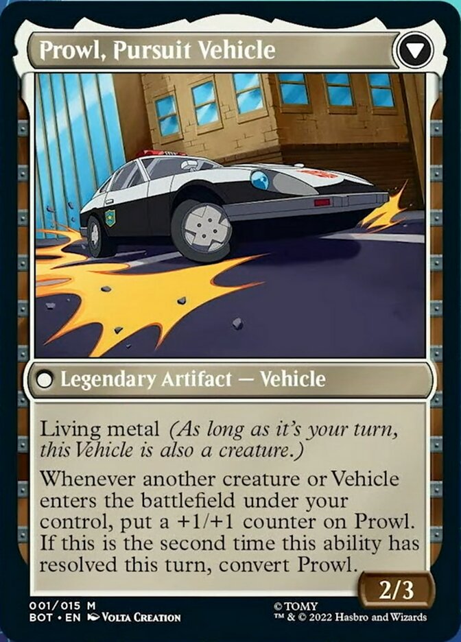 Prowl, Stoic Strategist // Prowl, Pursuit Vehicle [Transformers] | Lots Moore NSW