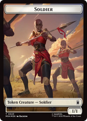 Copy // Soldier Double-Sided Token (Surge Foil) [Marvel Super Heroes Commander Tokens] | Lots Moore NSW