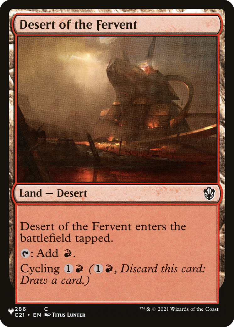 Desert of the Fervent [The List Reprints] | Lots Moore NSW