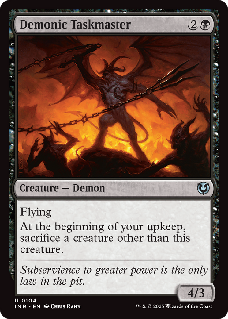 Demonic Taskmaster [Innistrad Remastered] | Lots Moore NSW