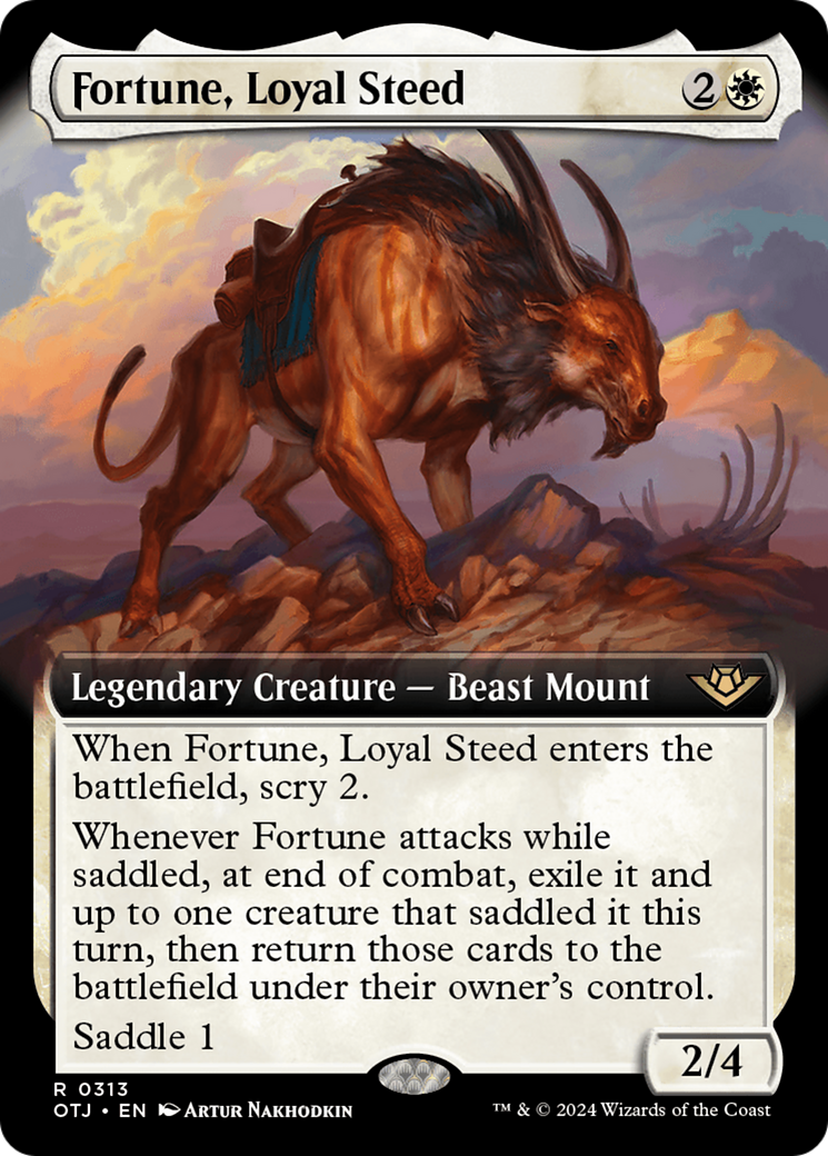 Fortune, Loyal Steed (Extended Art) [Outlaws of Thunder Junction] | Lots Moore NSW