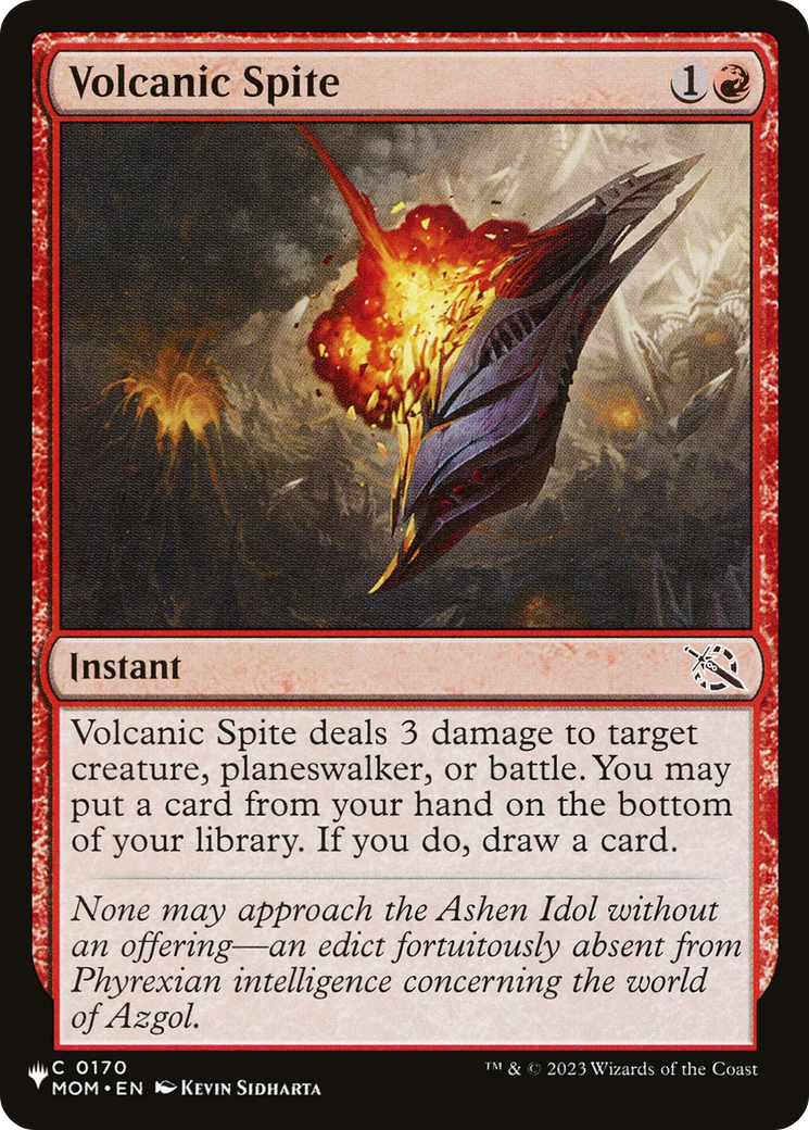 Volcanic Spite [The List Reprints] | Lots Moore NSW