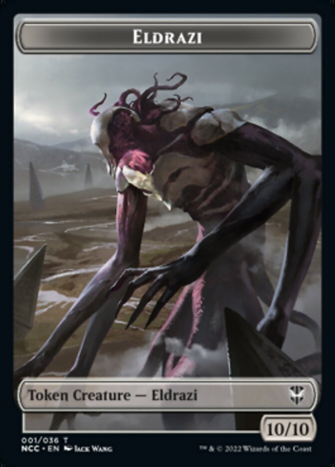 Eldrazi // Human Soldier Double-Sided Token [Streets of New Capenna Commander Tokens] | Lots Moore NSW