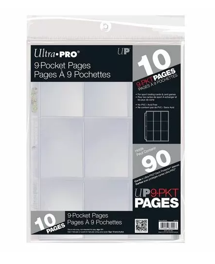 Ultra Pro: UP83000 9-Pocket Standard Size Cards | Lots Moore NSW