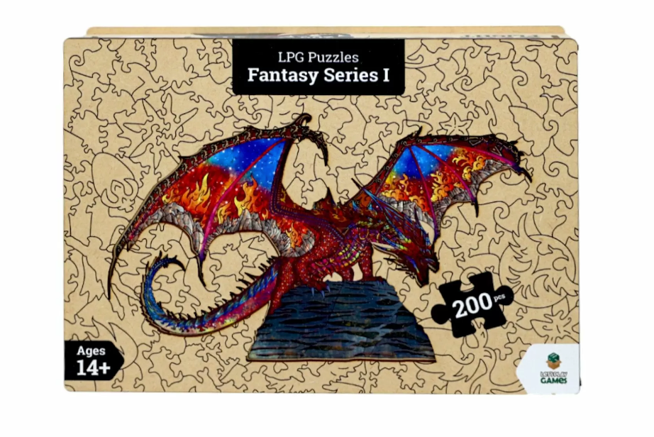LPG Puzzles Wooden Fantasy Puzzle - Dragon Flight | Lots Moore NSW