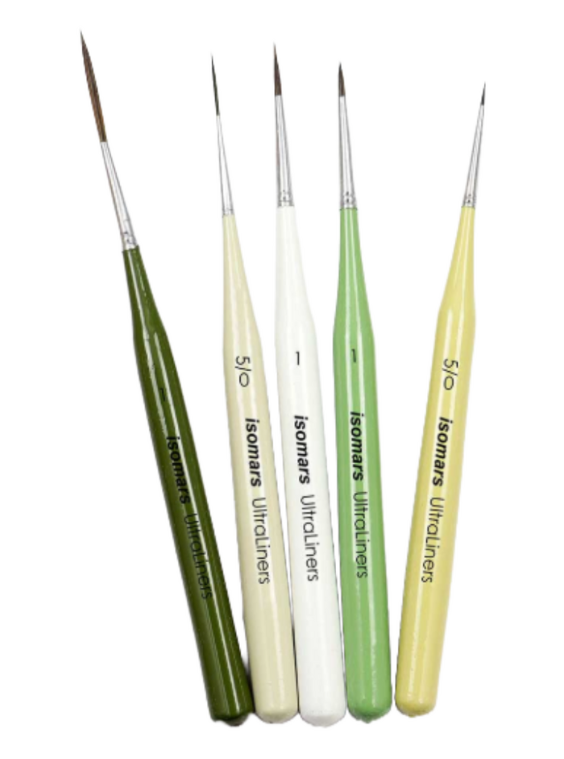 Ultra Liner Brush Set of 5 (Green Handles) | Lots Moore NSW