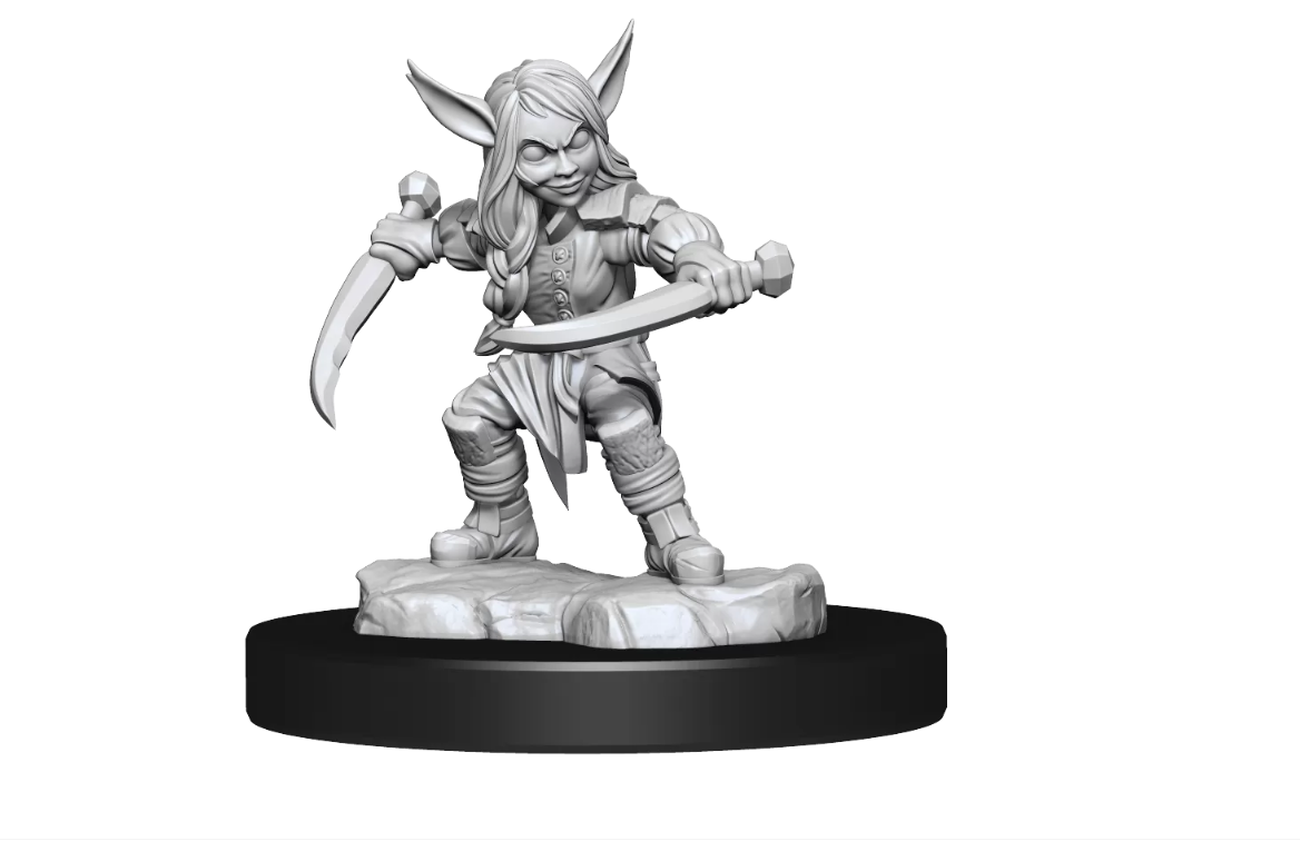 Critical Role Unpainted Miniatures Goblin Sorceror and Rogue Female | Lots Moore NSW