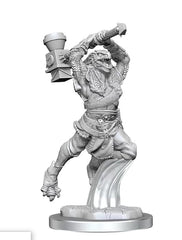 Critical Role Unpainted Miniatures Ravenite Half-Dragon Barbarian Female | Lots Moore NSW