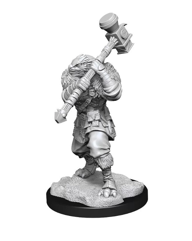 Critical Role Unpainted Miniatures Ravenite Half-Dragon Barbarian Female | Lots Moore NSW
