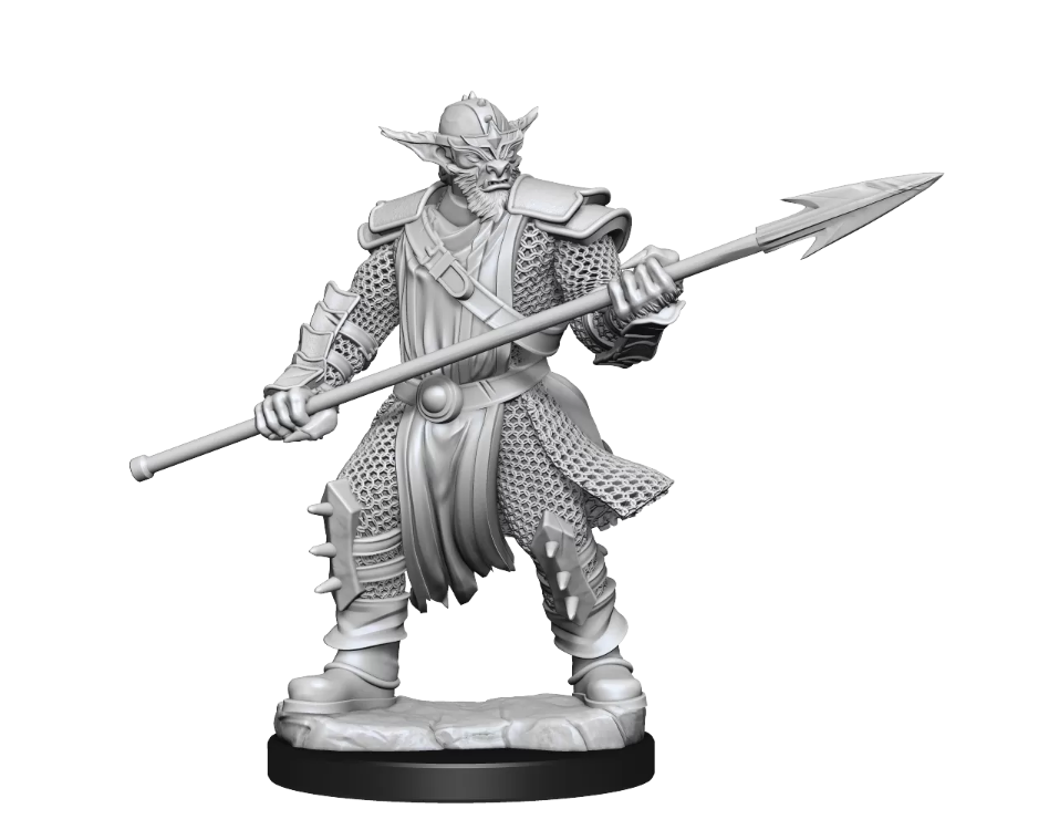 Critical Role Unpainted Miniatures Bugbear Fighter Male | Lots Moore NSW