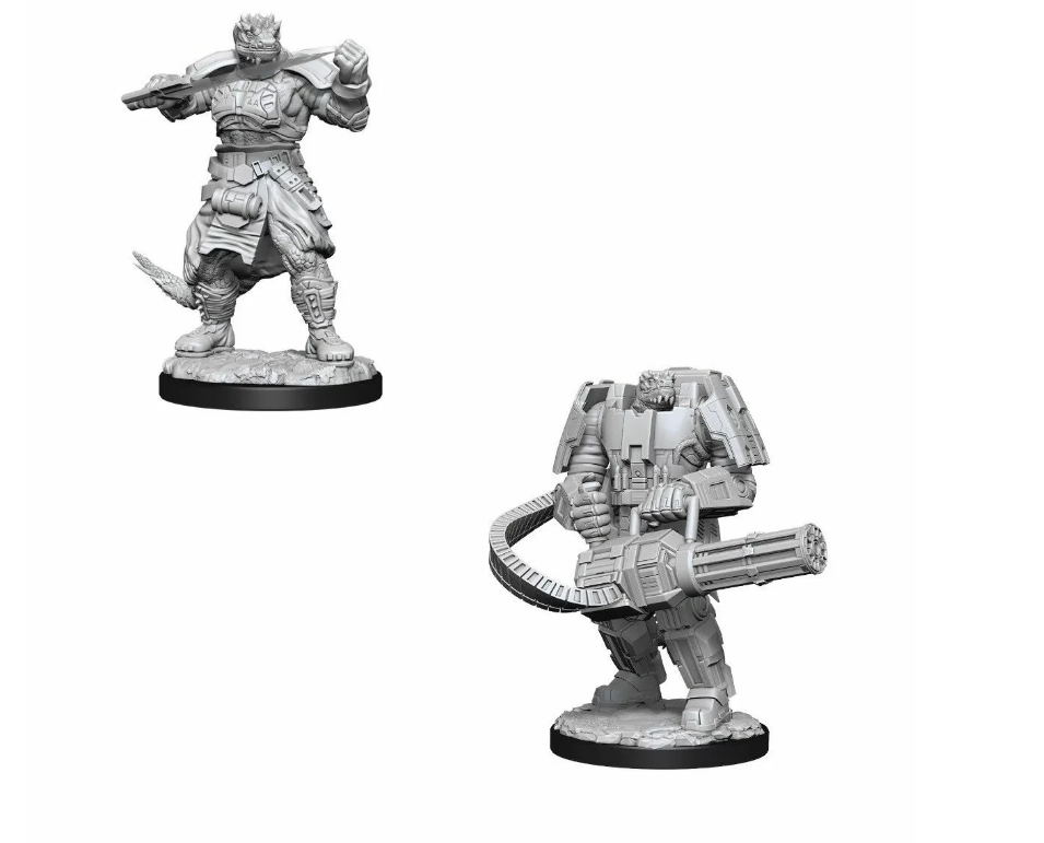 Starfinder Deep Cuts Unpainted Miniatures Vesk Soldier | Lots Moore NSW