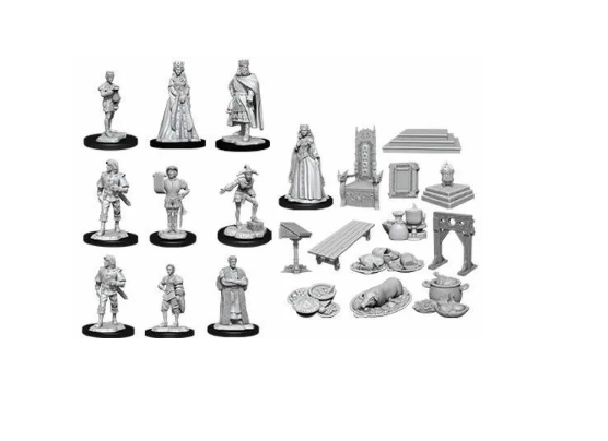 WizKids Deep Cuts Unpainted Miniatures Towns People Castle | Lots Moore NSW