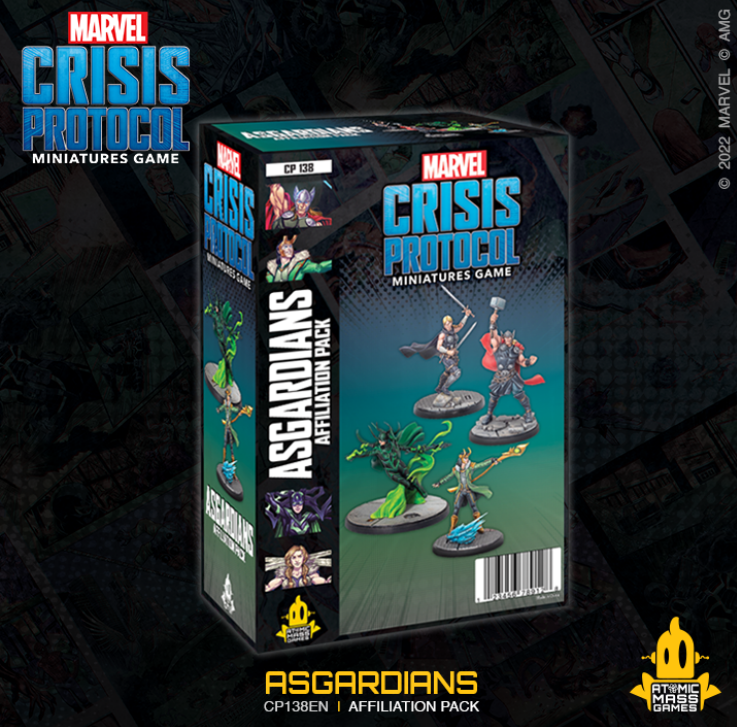 Marvel Crisis Protocol Miniatures Game Asgardians Affiliation Pack | Lots Moore NSW