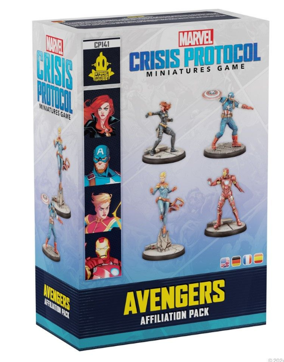 Marvel Crisis Protocol Miniatures Game Avengers Affiliation Pack | Lots Moore NSW