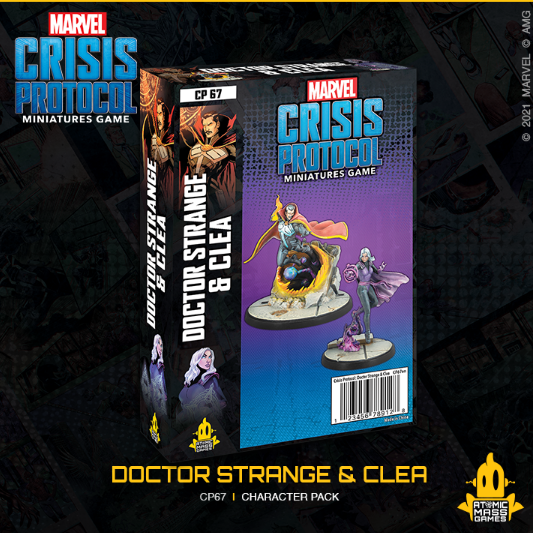 Marvel Crisis Protocol Miniatures Game Doctor Strange & Clea | Lots Moore NSW